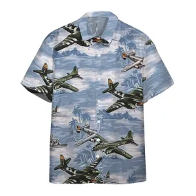 3D Aircrafts Custom Hawaii Shirt, Hawaiian Shirts for Men Short Sleeve Aloha Beach Shirt