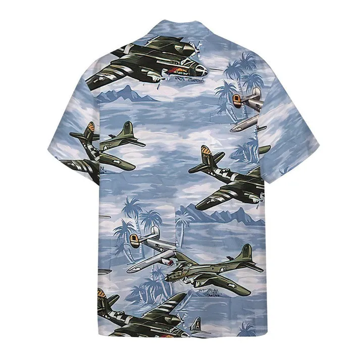 3D Aircrafts Custom Hawaii Shirt, Hawaiian Shirts for Men Short Sleeve Aloha Beach Shirt