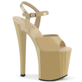 7 Inch Heel ENCHANT-709 Cream Patent