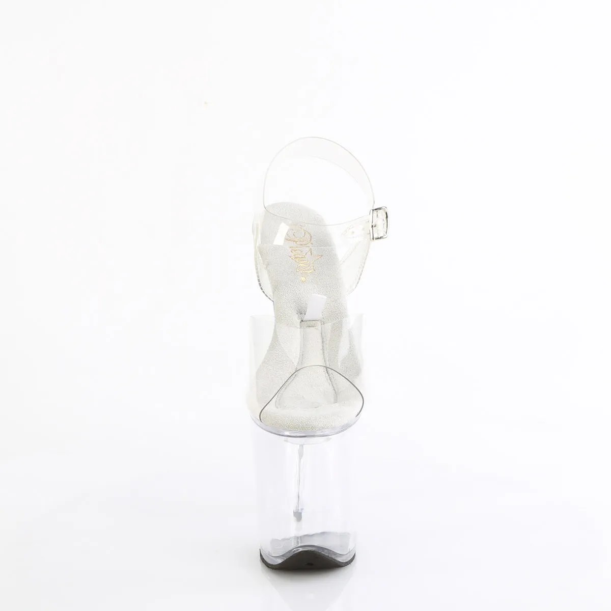 8 Inch Heel TREASURE-808FLA Clear