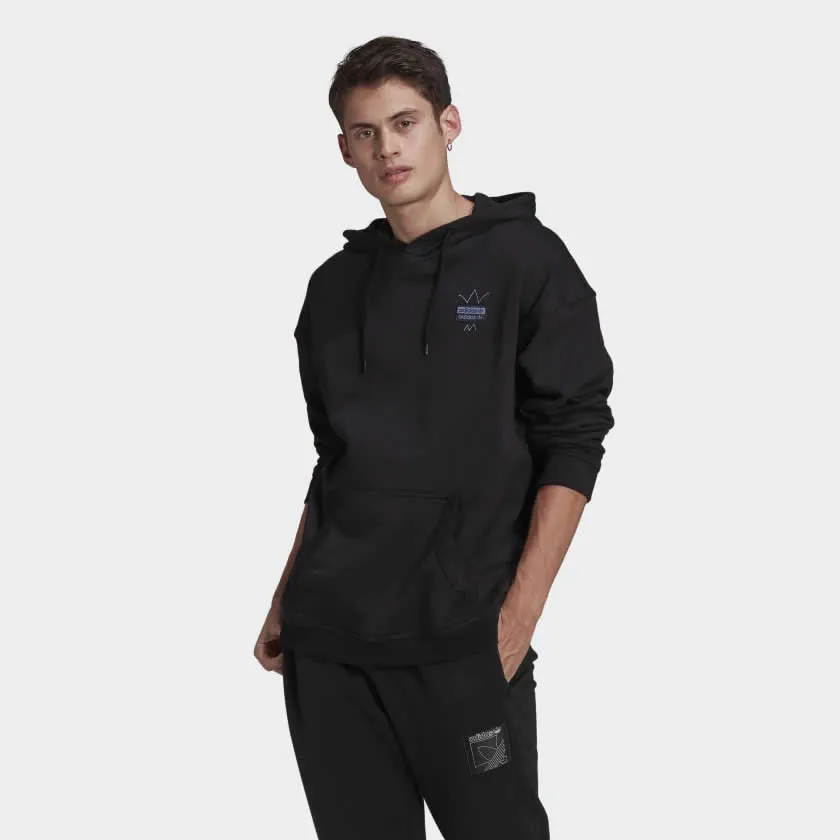 Adidas Originals Men's R.Y.V. Abstract Trefoil Hoodie - Black