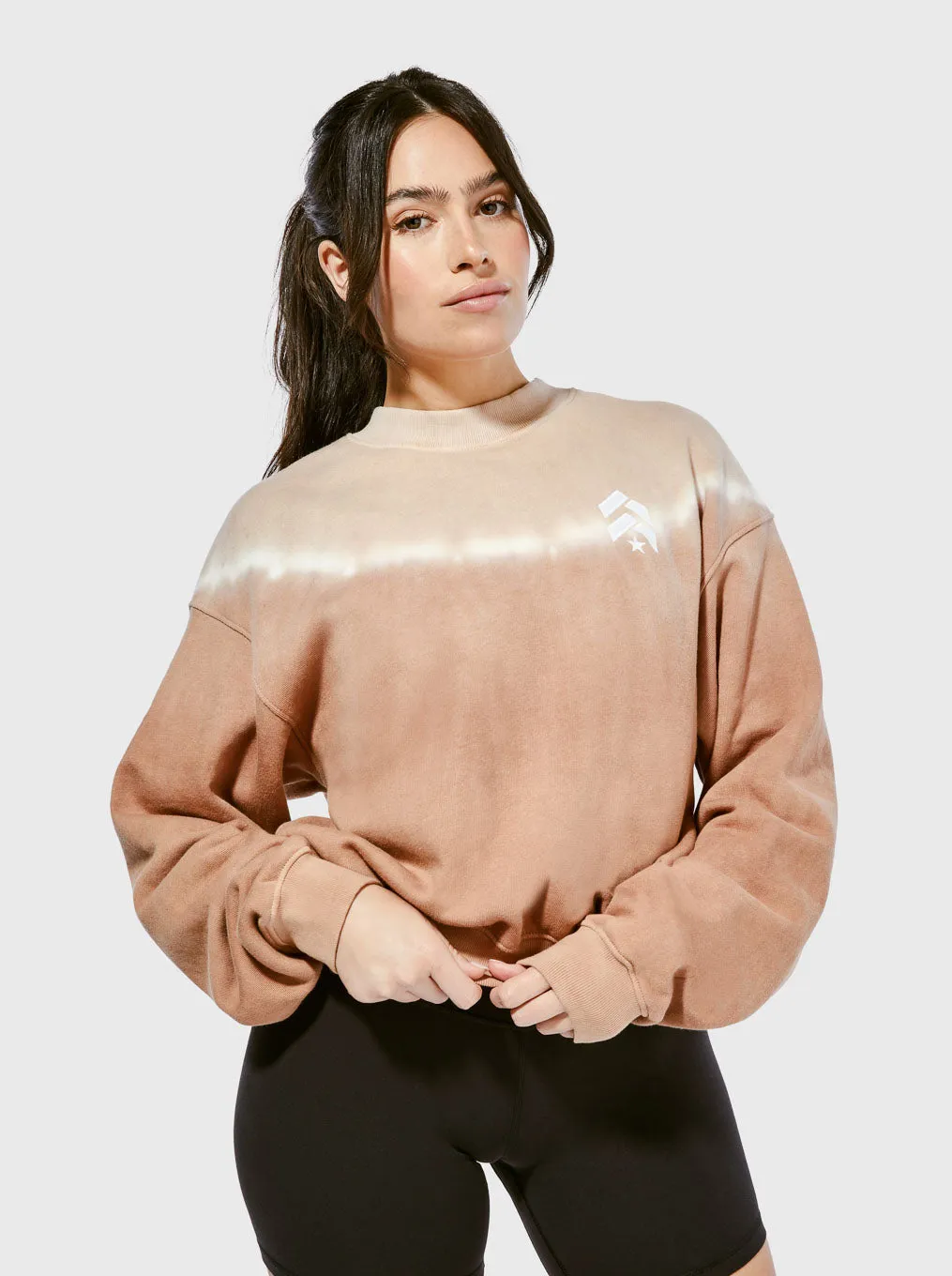 BARRY'S TWO TONE CROPPED CREWNECK