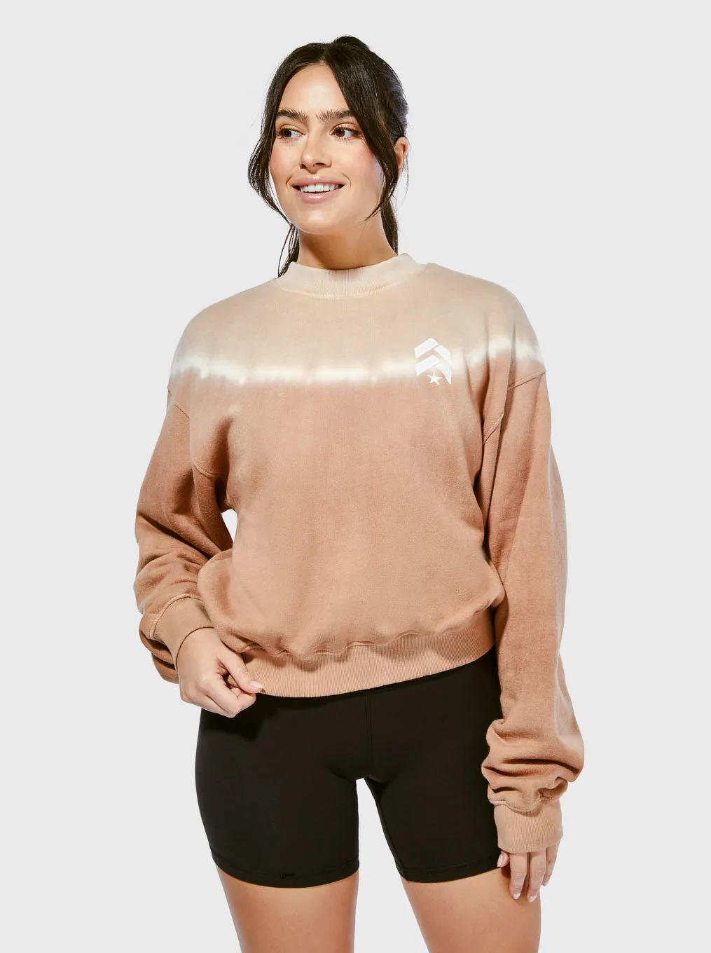 BARRY'S TWO TONE CROPPED CREWNECK