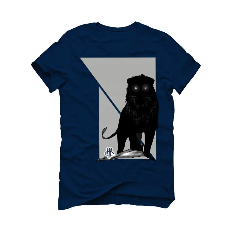 Air Jordan 6 "Georgetown" Navy Blue T-Shirt (Lion)