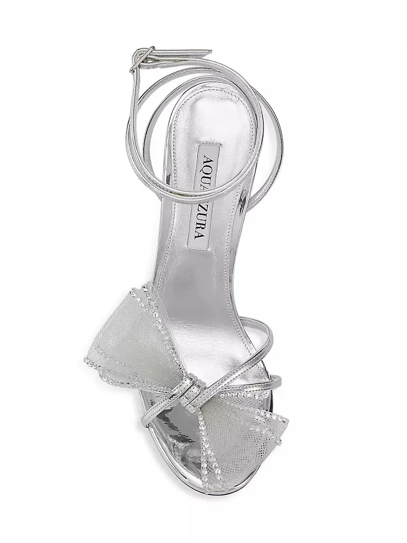 Elegant AQUAZZURA Reve Sandal 105 - Chic High Heel Footwear for Stylish Elegance