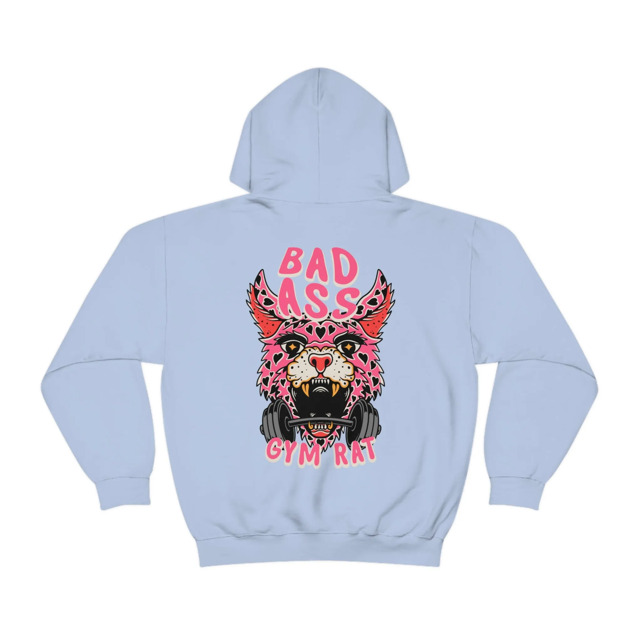 BADASS GYM RAT  -HOODIE