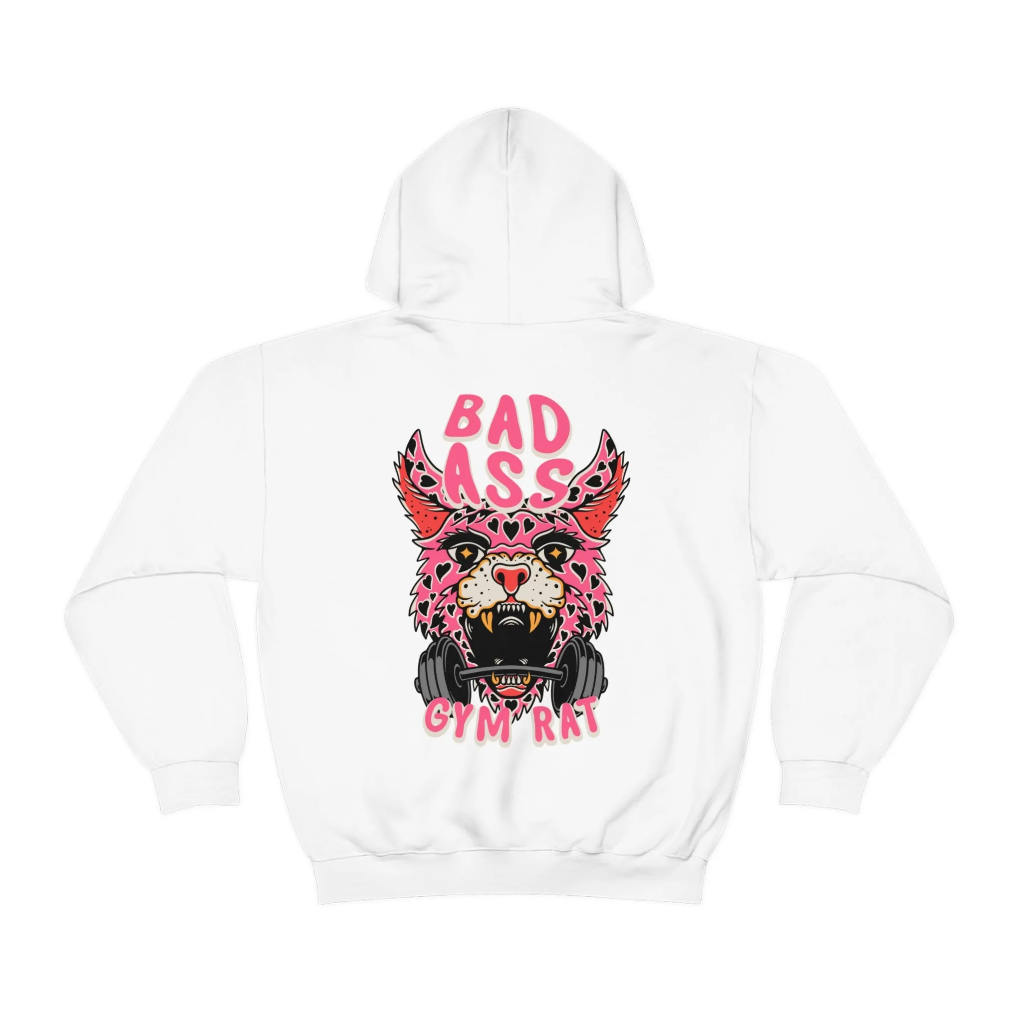 BADASS GYM RAT  -HOODIE