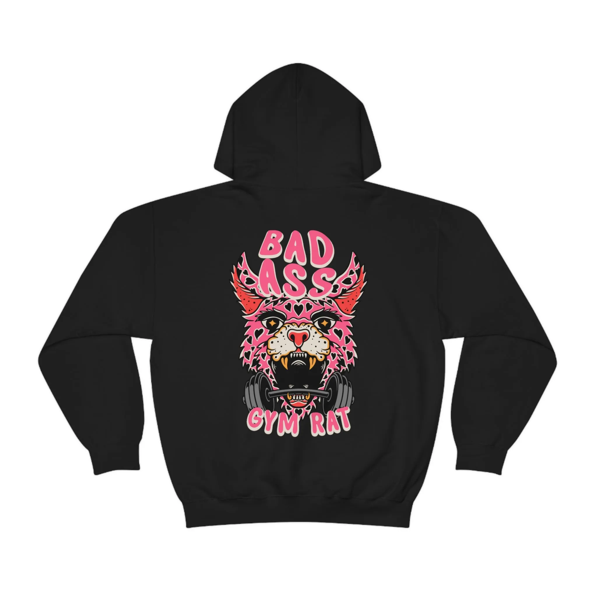 BADASS GYM RAT  -HOODIE