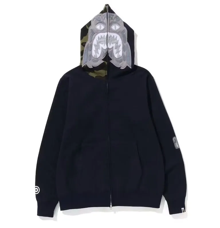 BAPE 1St CAMO TIGER FULL ZIP HOODIE NAVY SS23