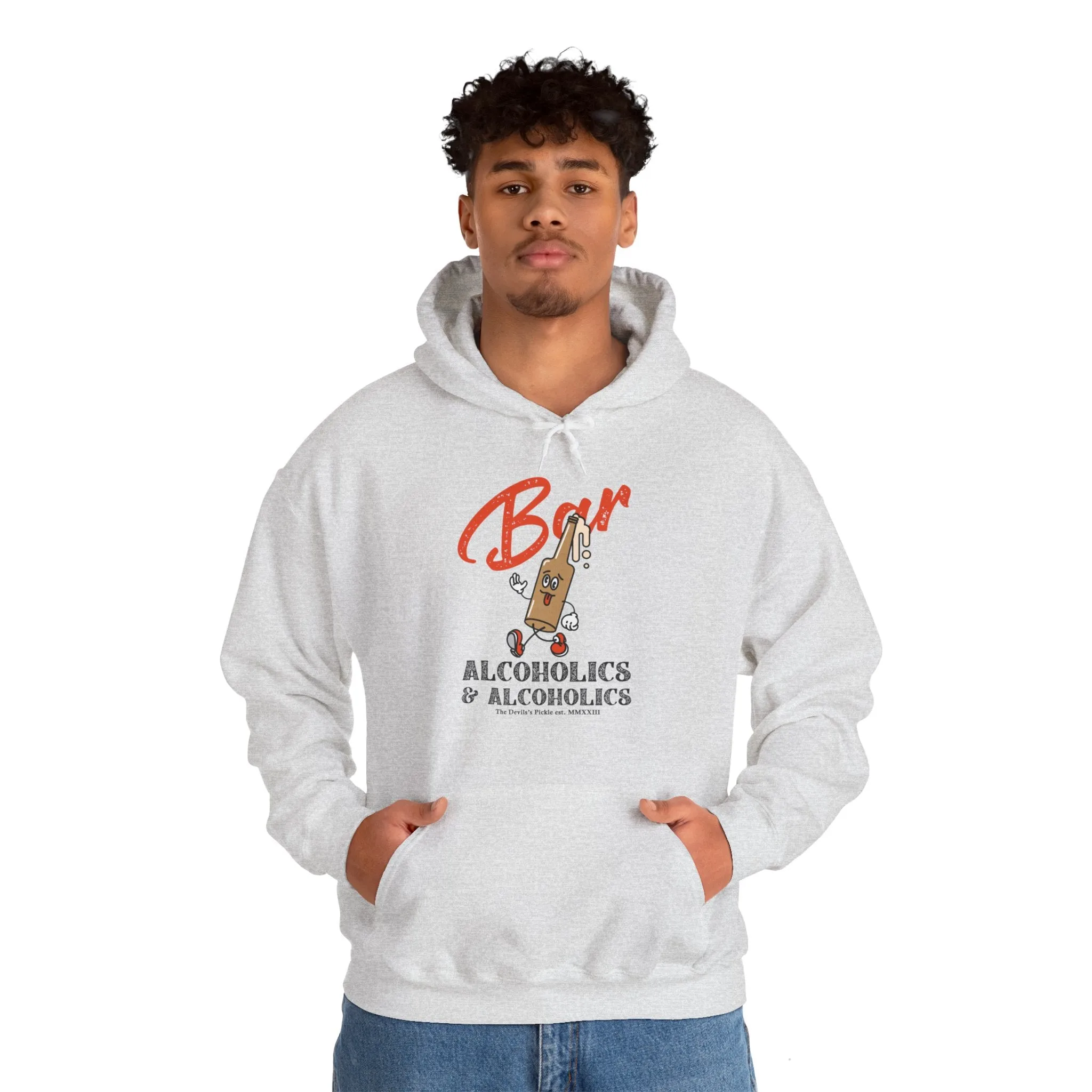 Bar Alcoholics & Alcoholics Hooded Sweatshirt