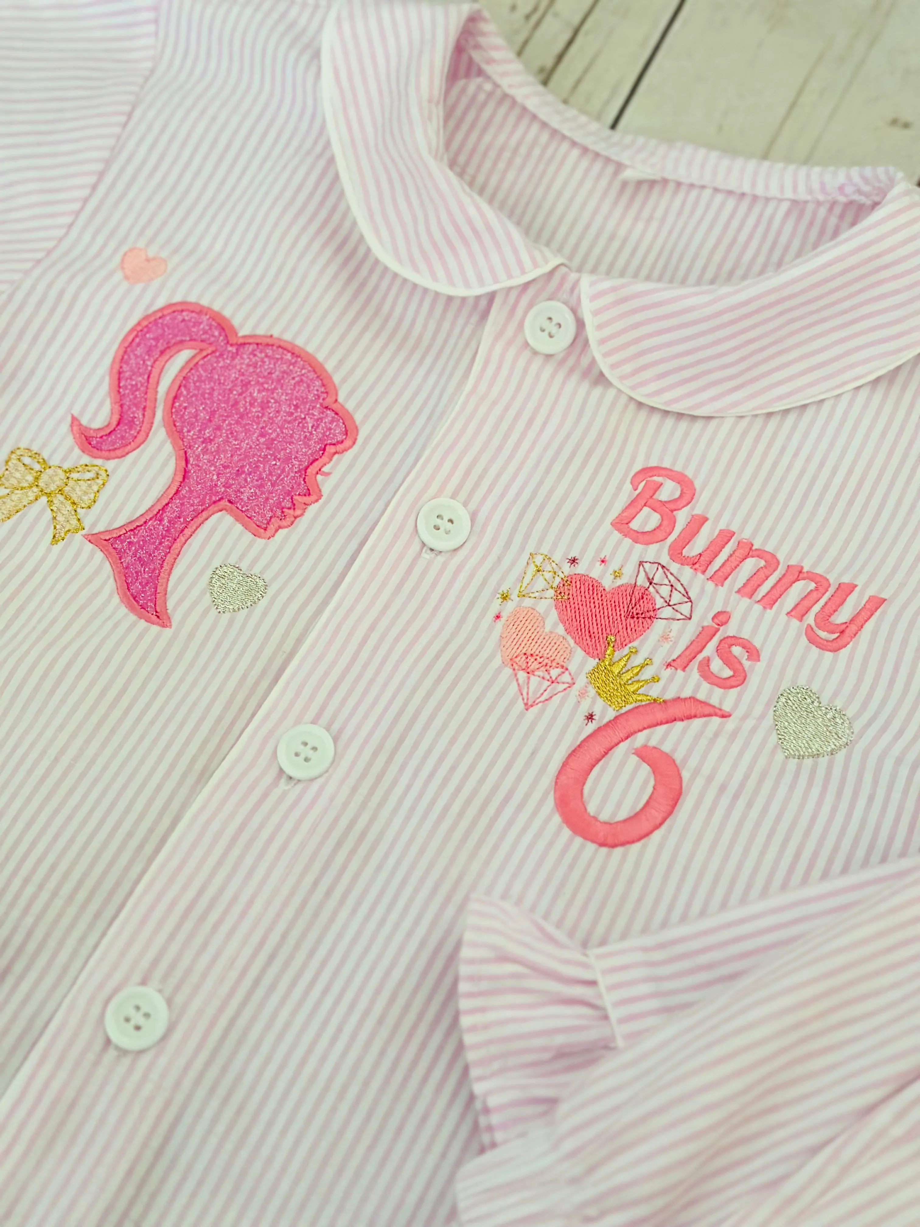 Barbie Pyjamas Pink Stripe