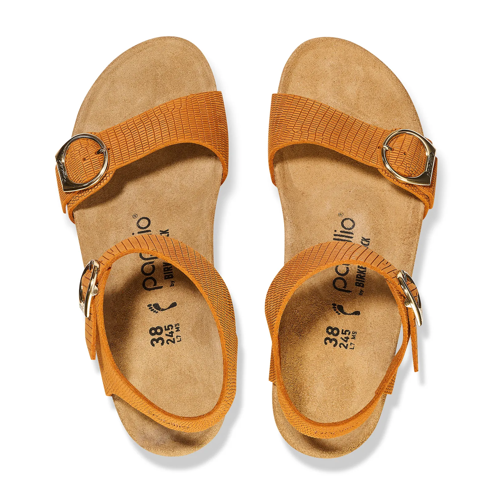 Birkenstock Soley (Women) - Embossed Burnt Orange Nubuck