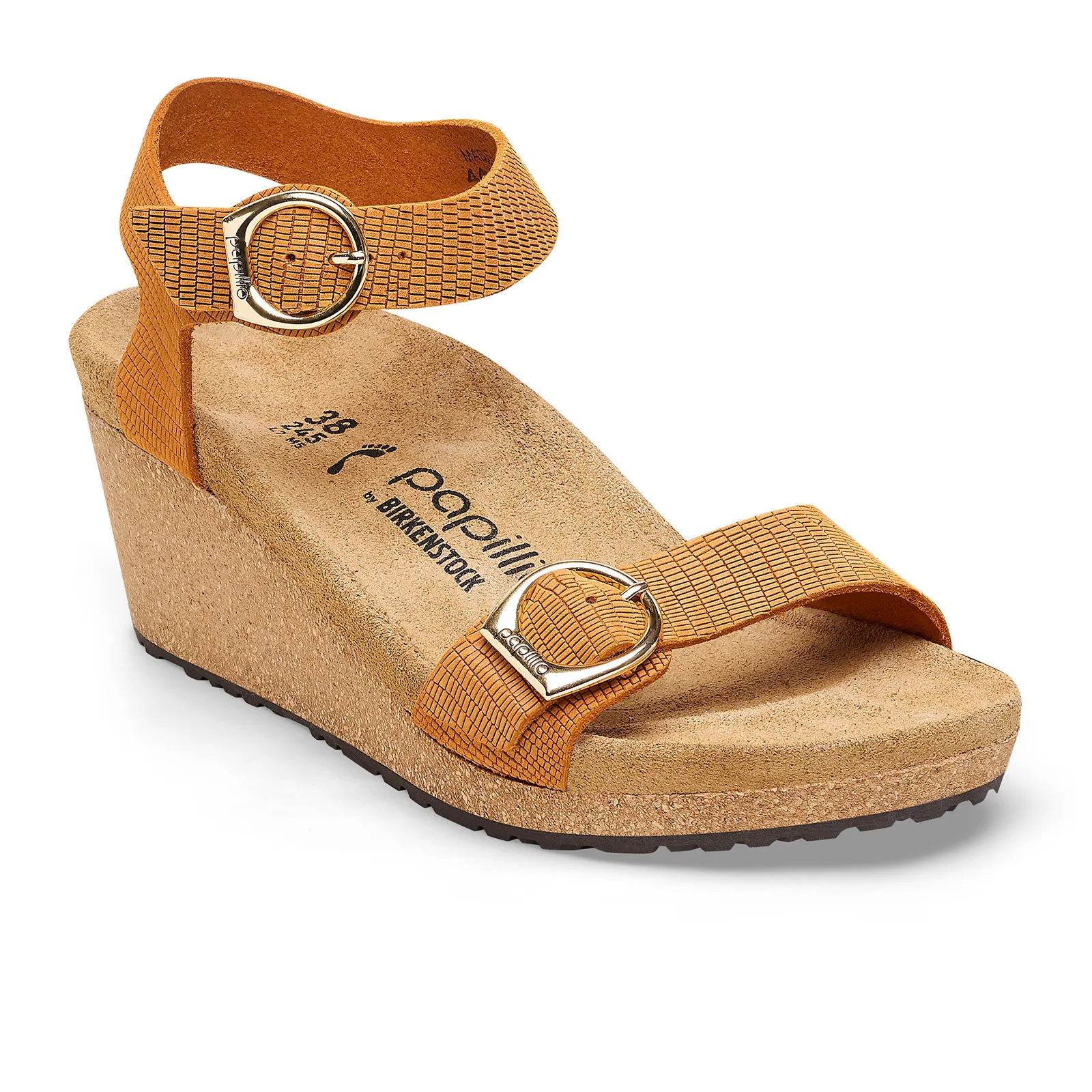 Birkenstock Soley (Women) - Embossed Burnt Orange Nubuck