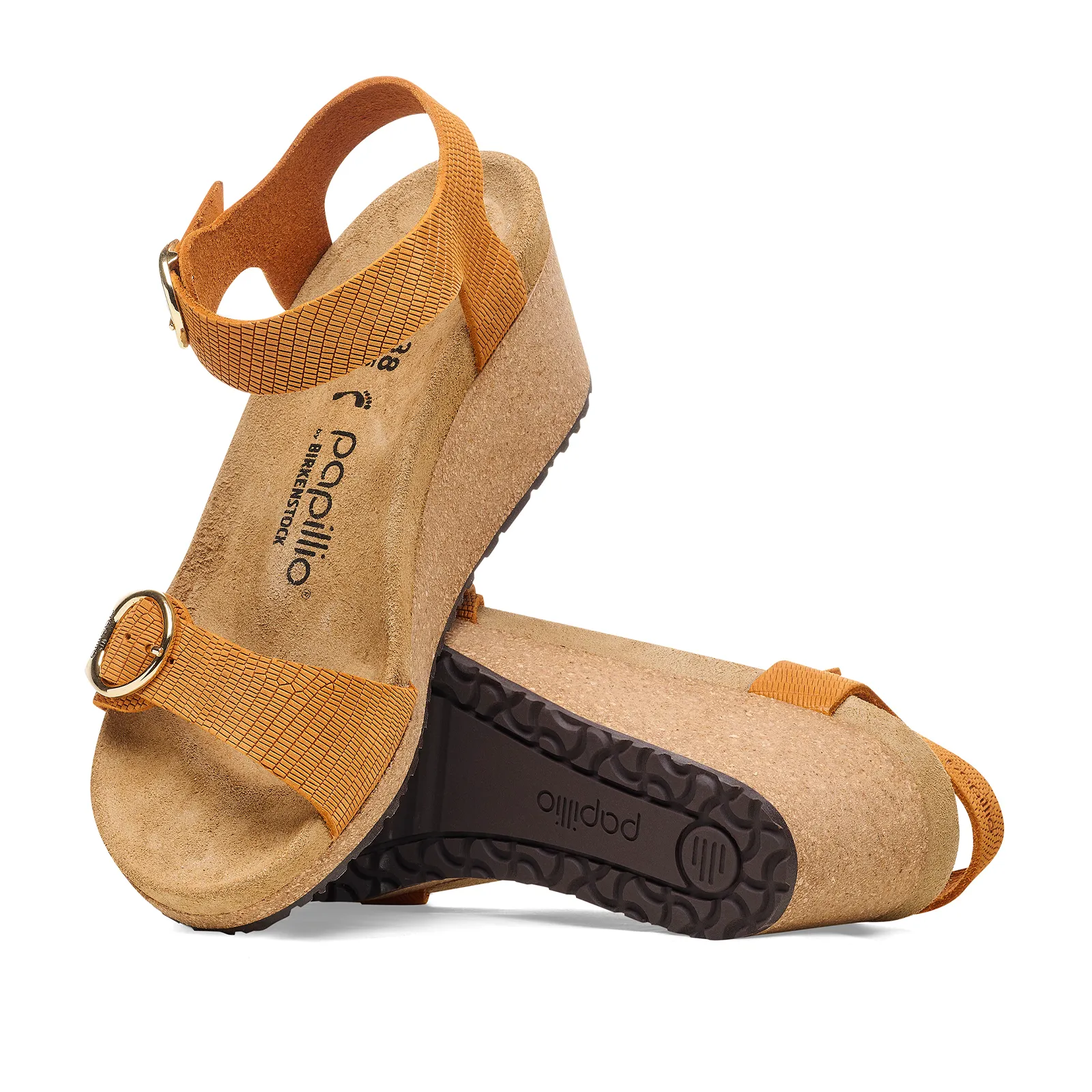 Birkenstock Soley (Women) - Embossed Burnt Orange Nubuck