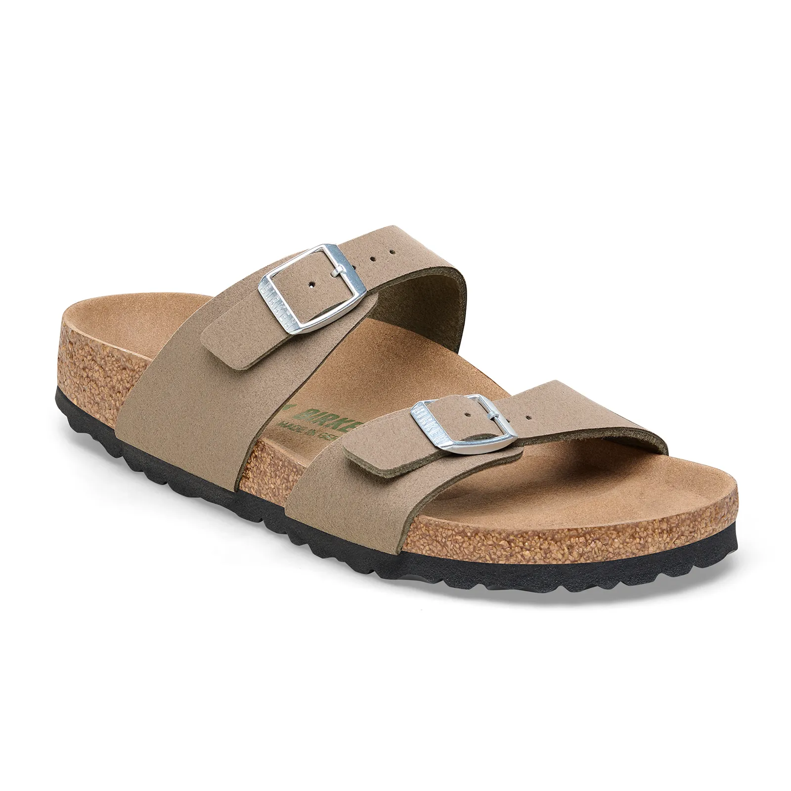 Birkenstock Sydney Vegan Narrow Sandal (Women) - Silky Gray Taupe Birki