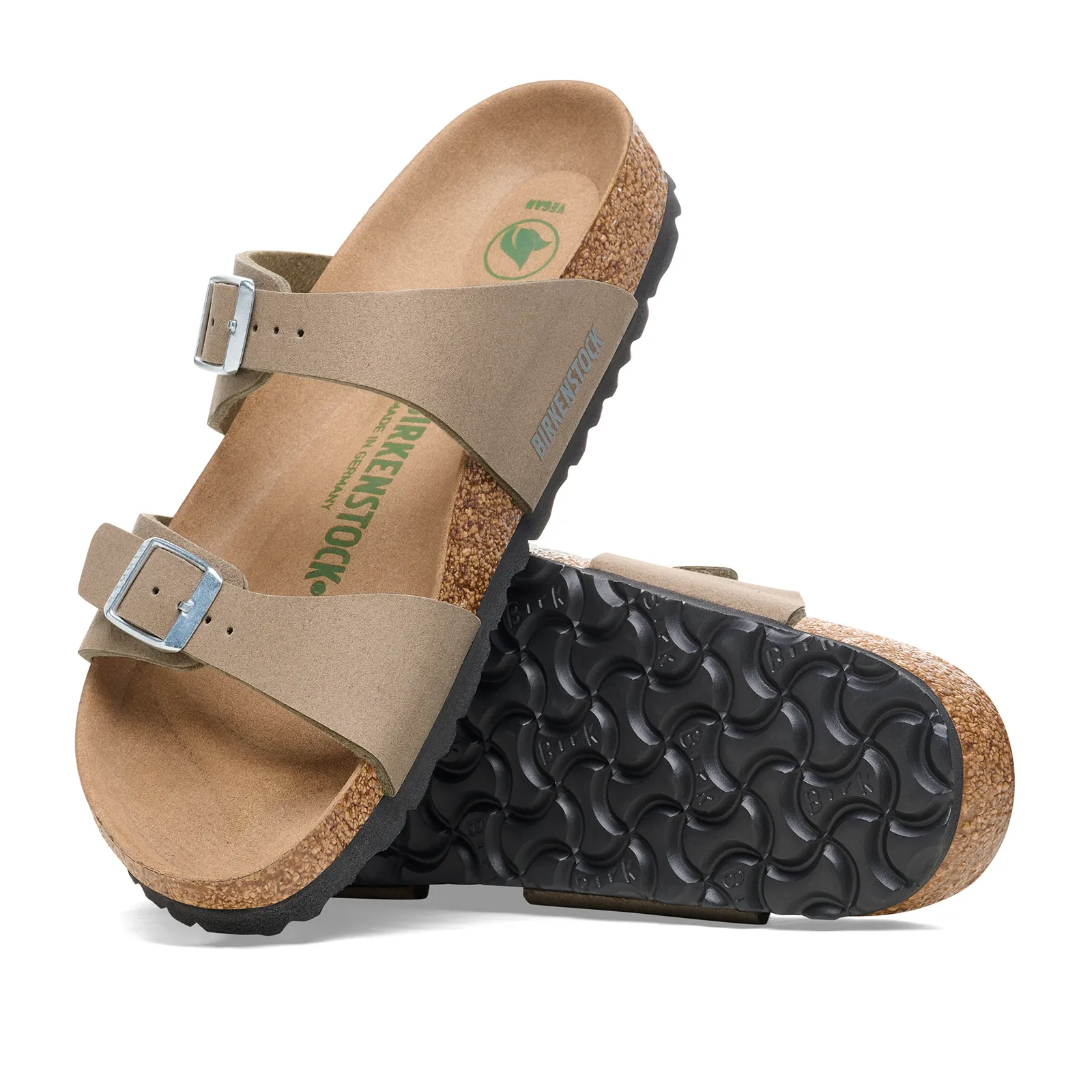 Birkenstock Sydney Vegan Narrow Sandal (Women) - Silky Gray Taupe Birki