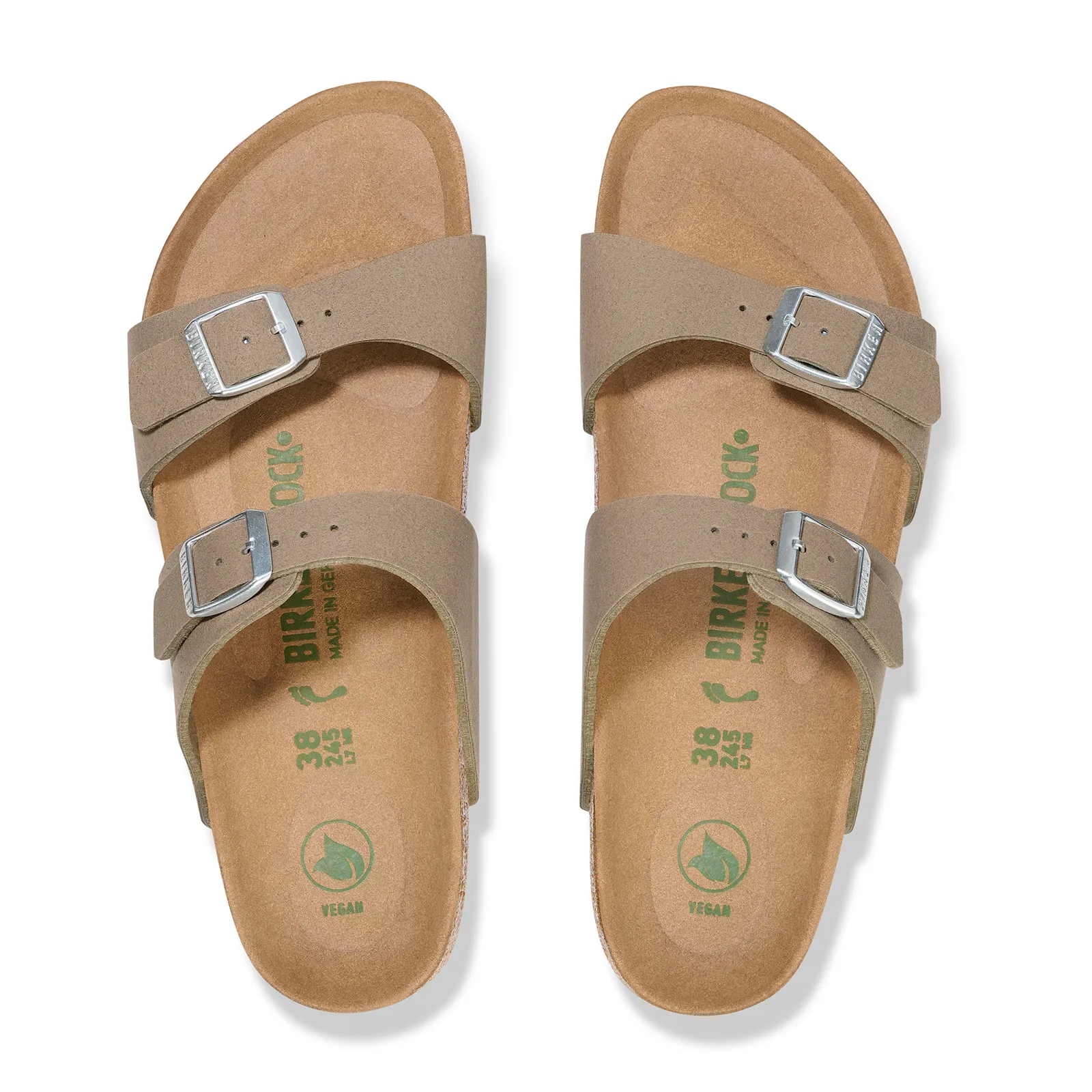 Birkenstock Sydney Vegan Narrow Sandal (Women) - Silky Gray Taupe Birki