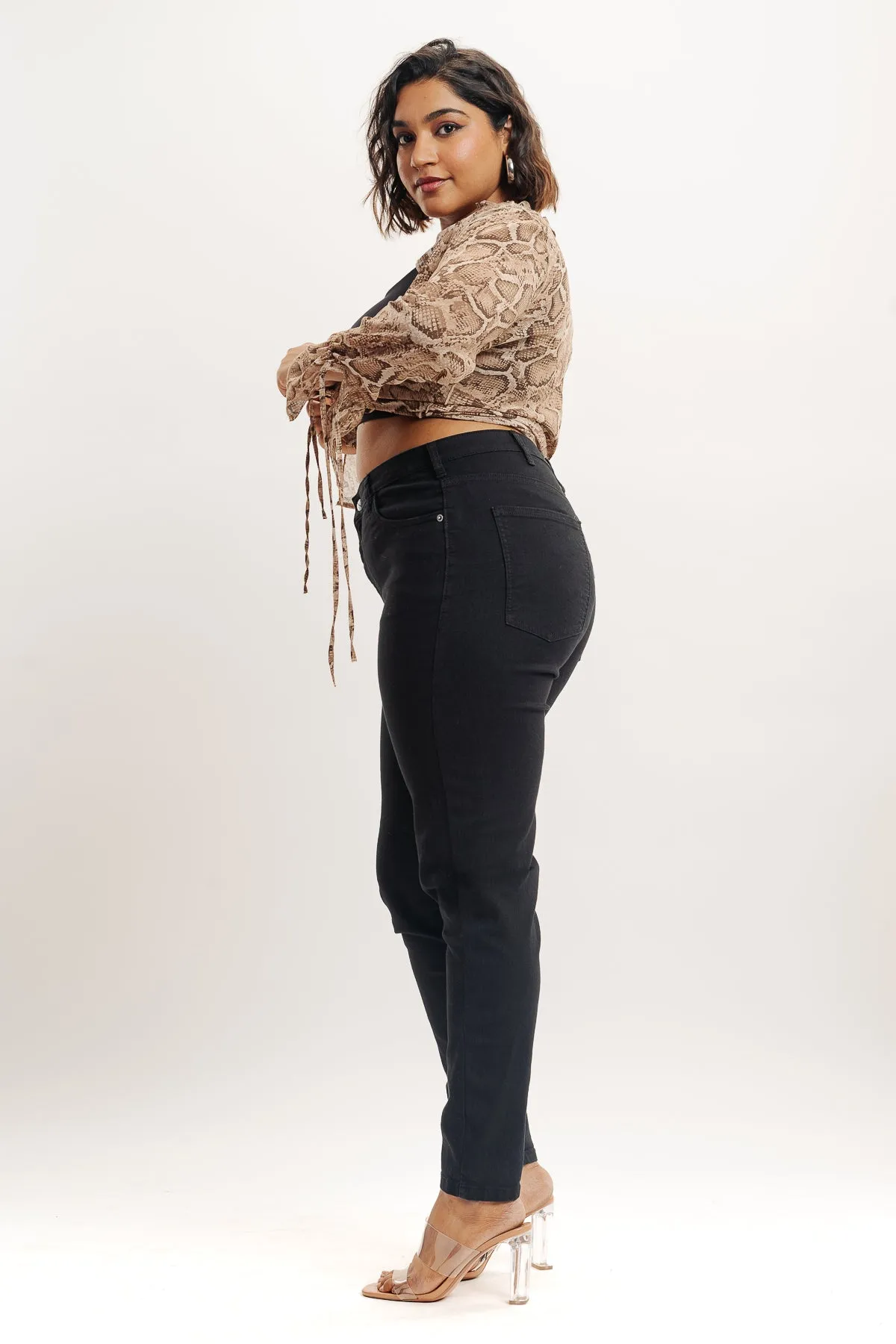 Black Skinny Curve Jeans