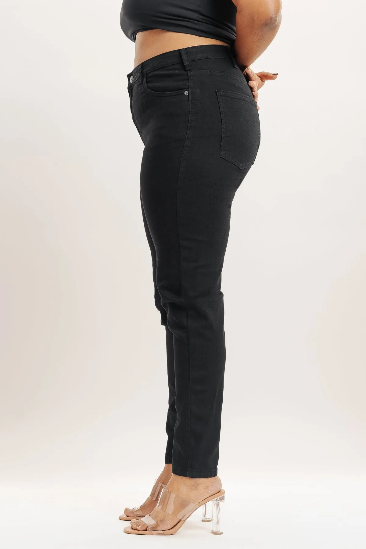 Black Skinny Curve Jeans