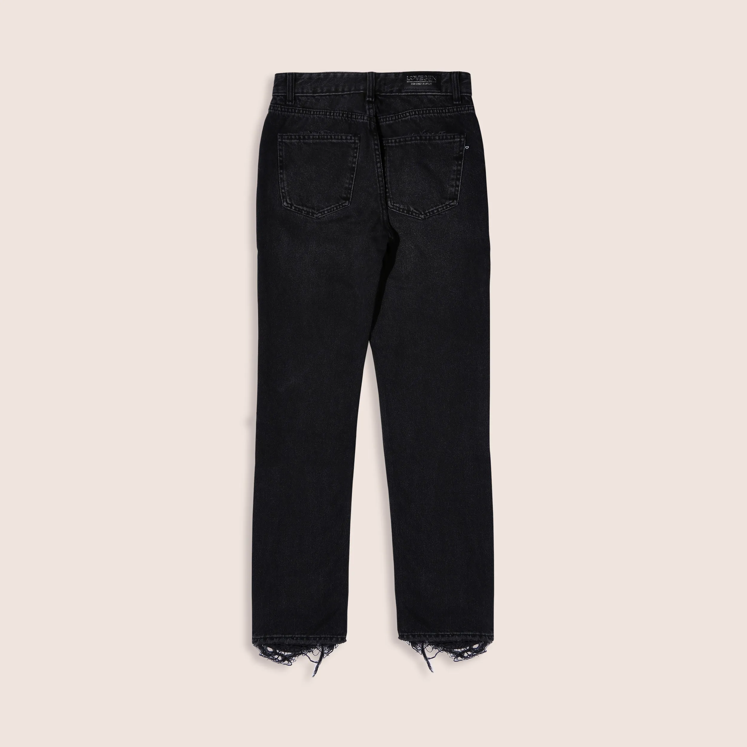 Black Women's Straight Fit Denim