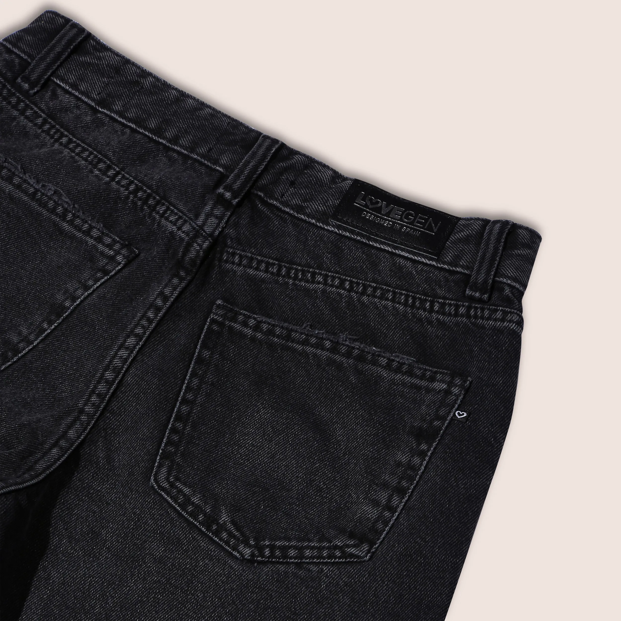 Black Women's Straight Fit Denim