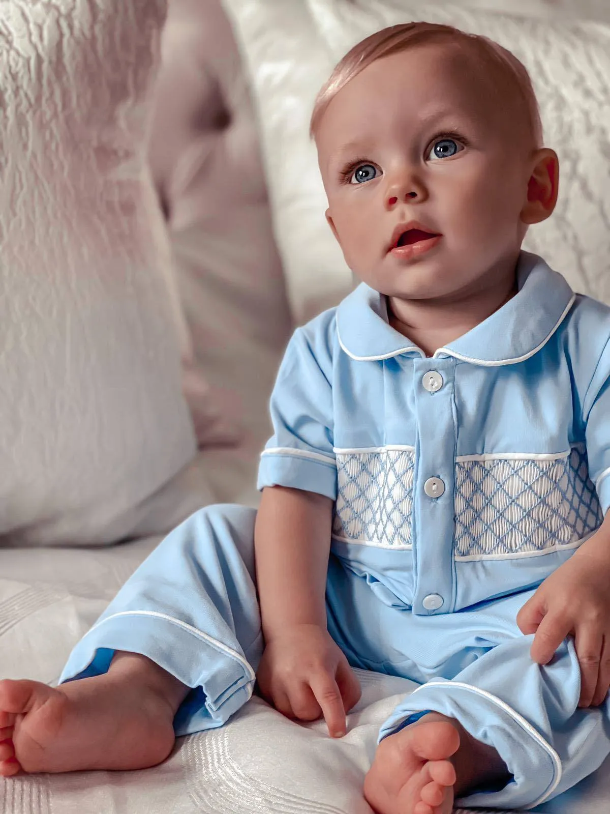 Boys Smocked pyjamas