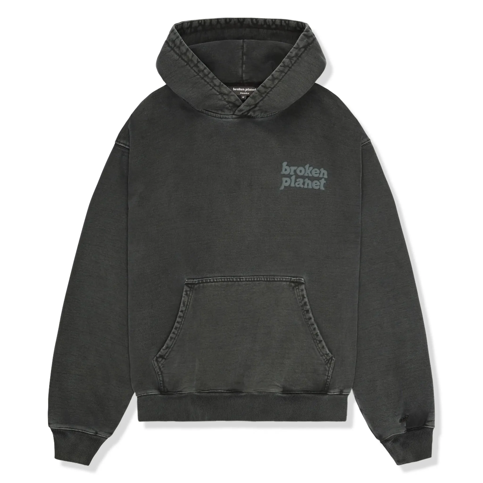 Broken Planet Basics Washed Soot Black Hoodie