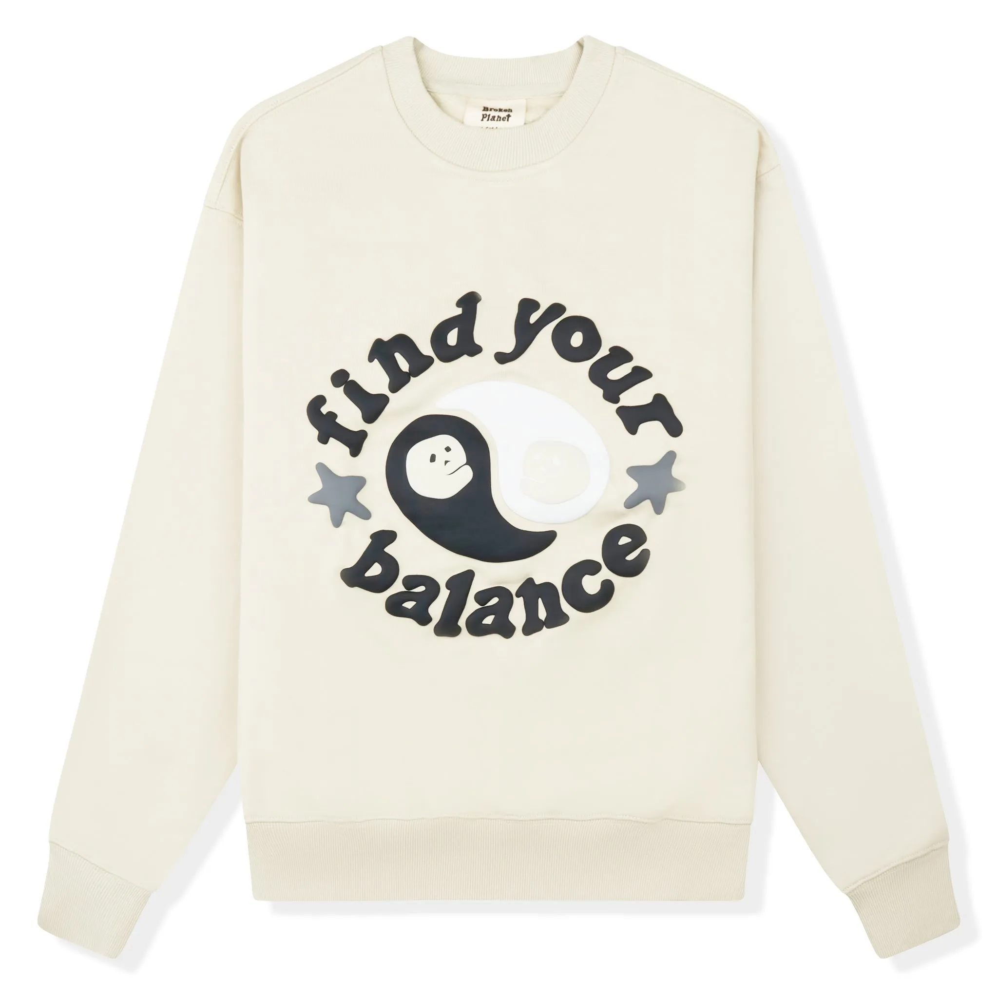 Broken Planet Find Your Balance Bone White Crewneck