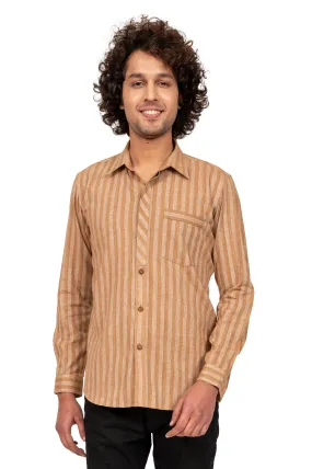 Brown Two-Tone Dyed Shirt