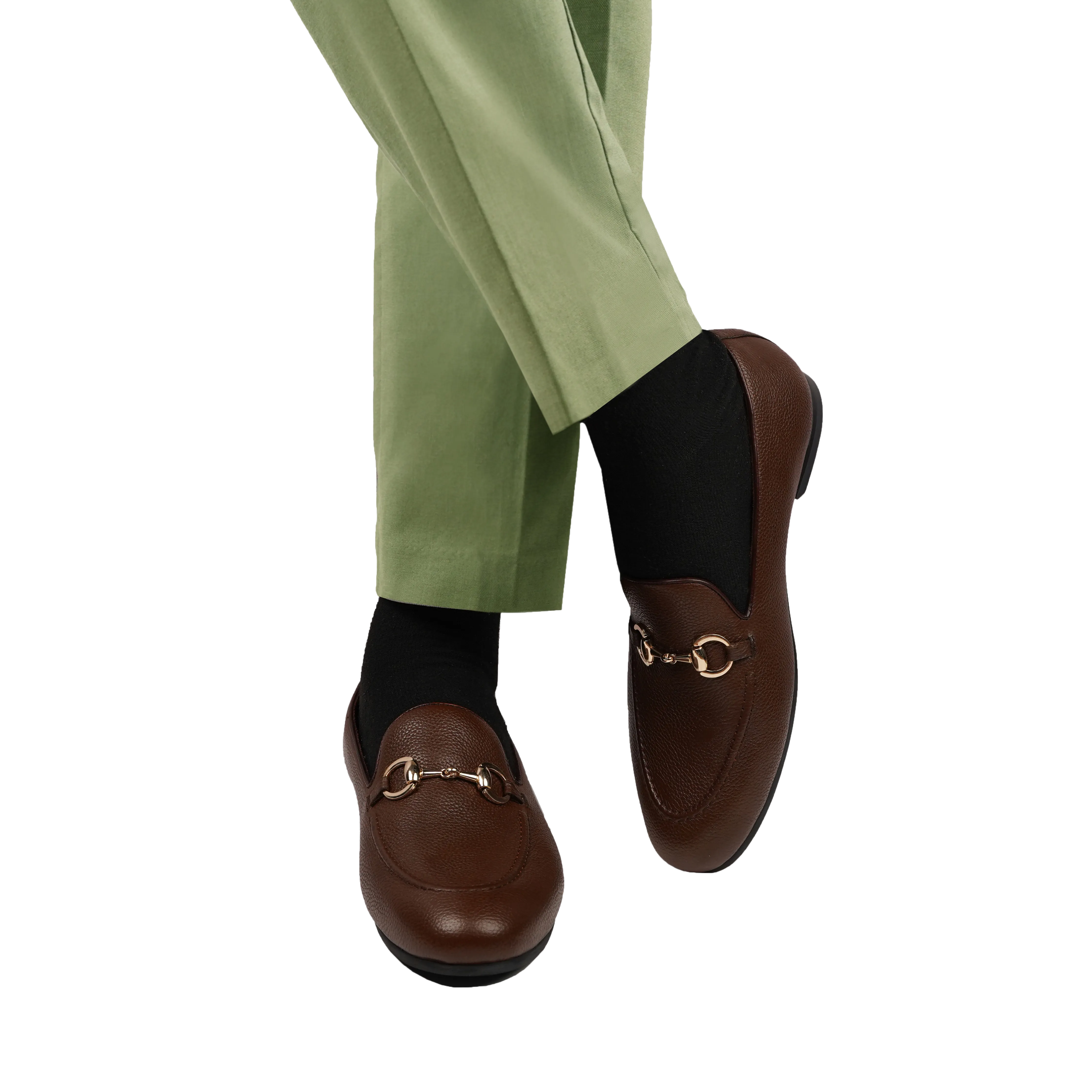 BYRON - BROWN PEBBLE GRAIN LOAFER