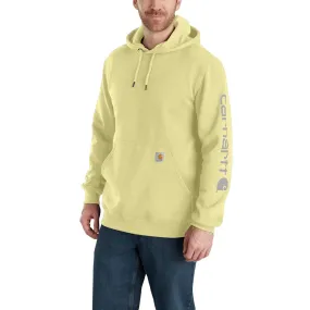 'Carhartt' Men's Midweight Sleeve Logo Hoodie - Lemongrass