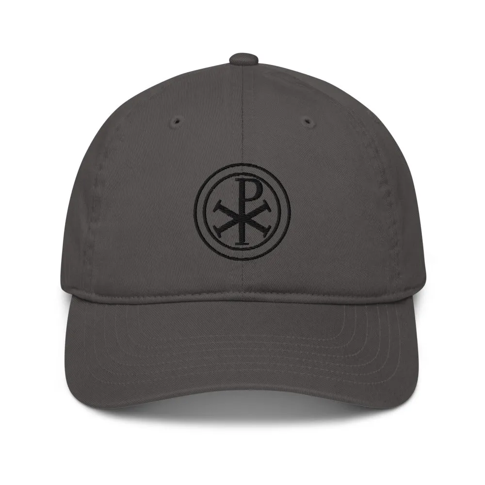 Chi Rho Catholic Hat, Unisex, Grey