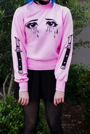 Crybaby Pullover Sweater (Women)(Pink)