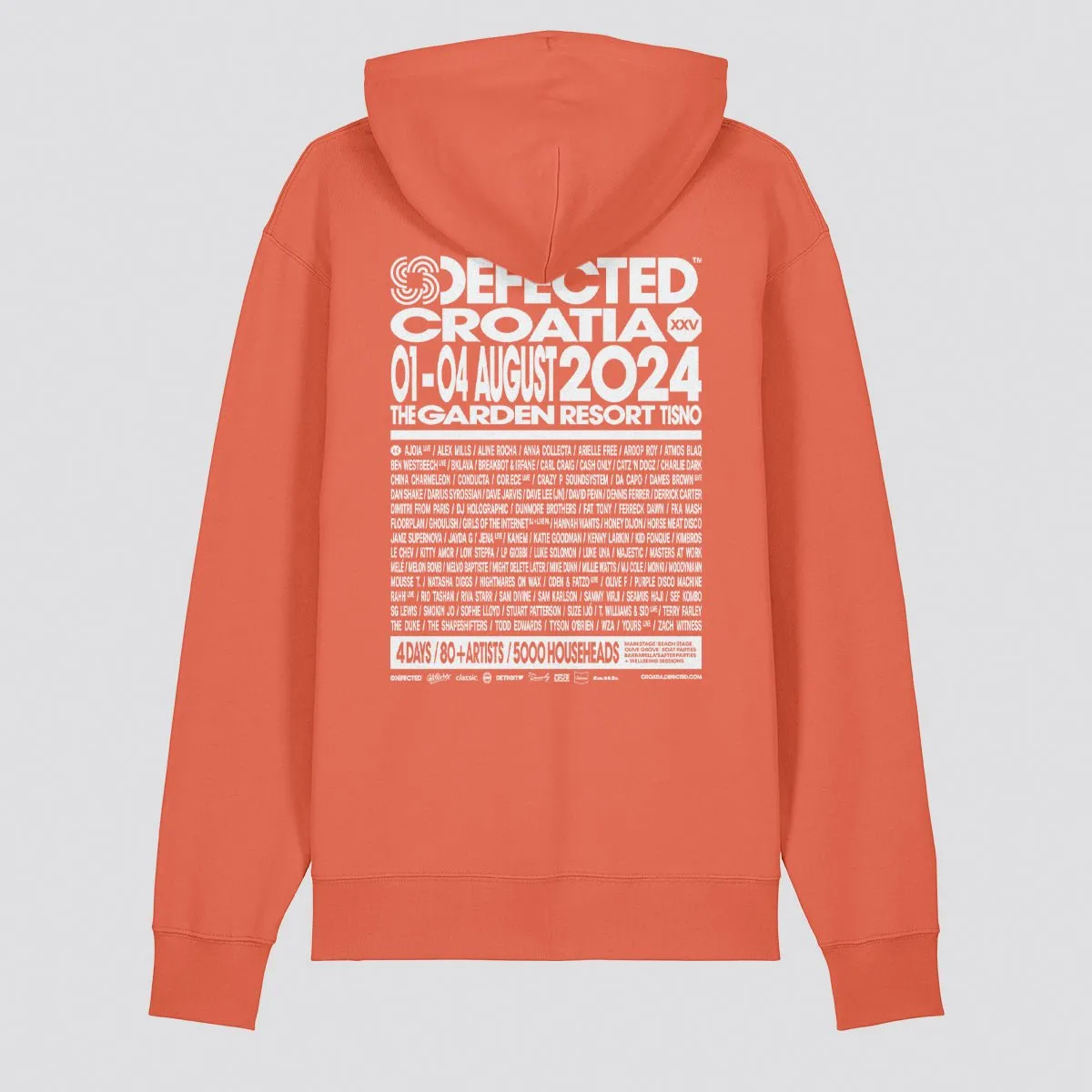 Defected Croatia 2024 Line Up Hoodie