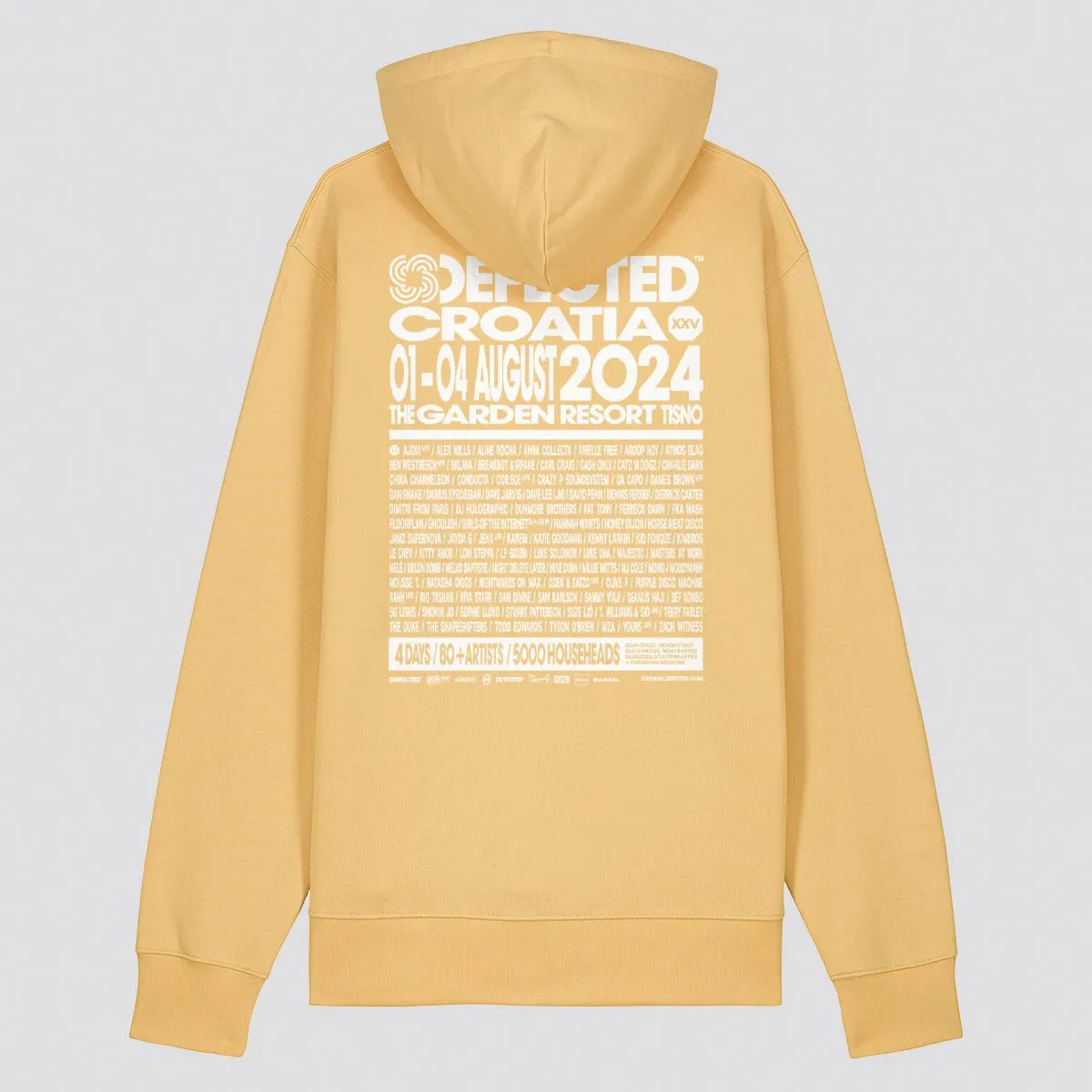 Defected Croatia 2024 Line Up Hoodie