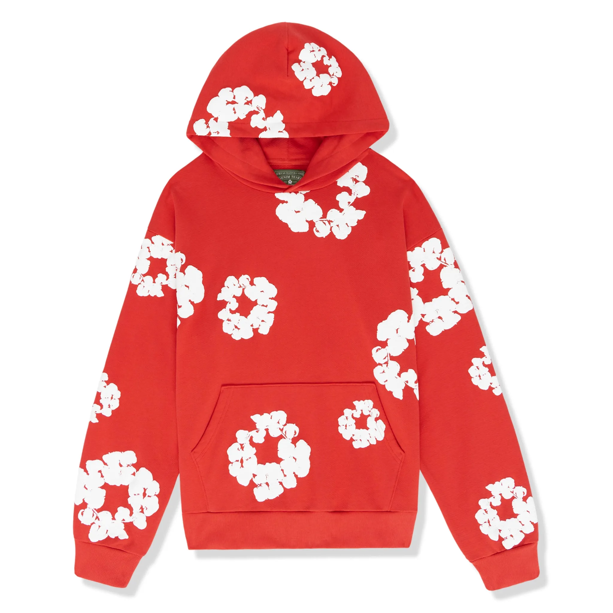 Denim Tears The Cotton Wreath Red Hoodie