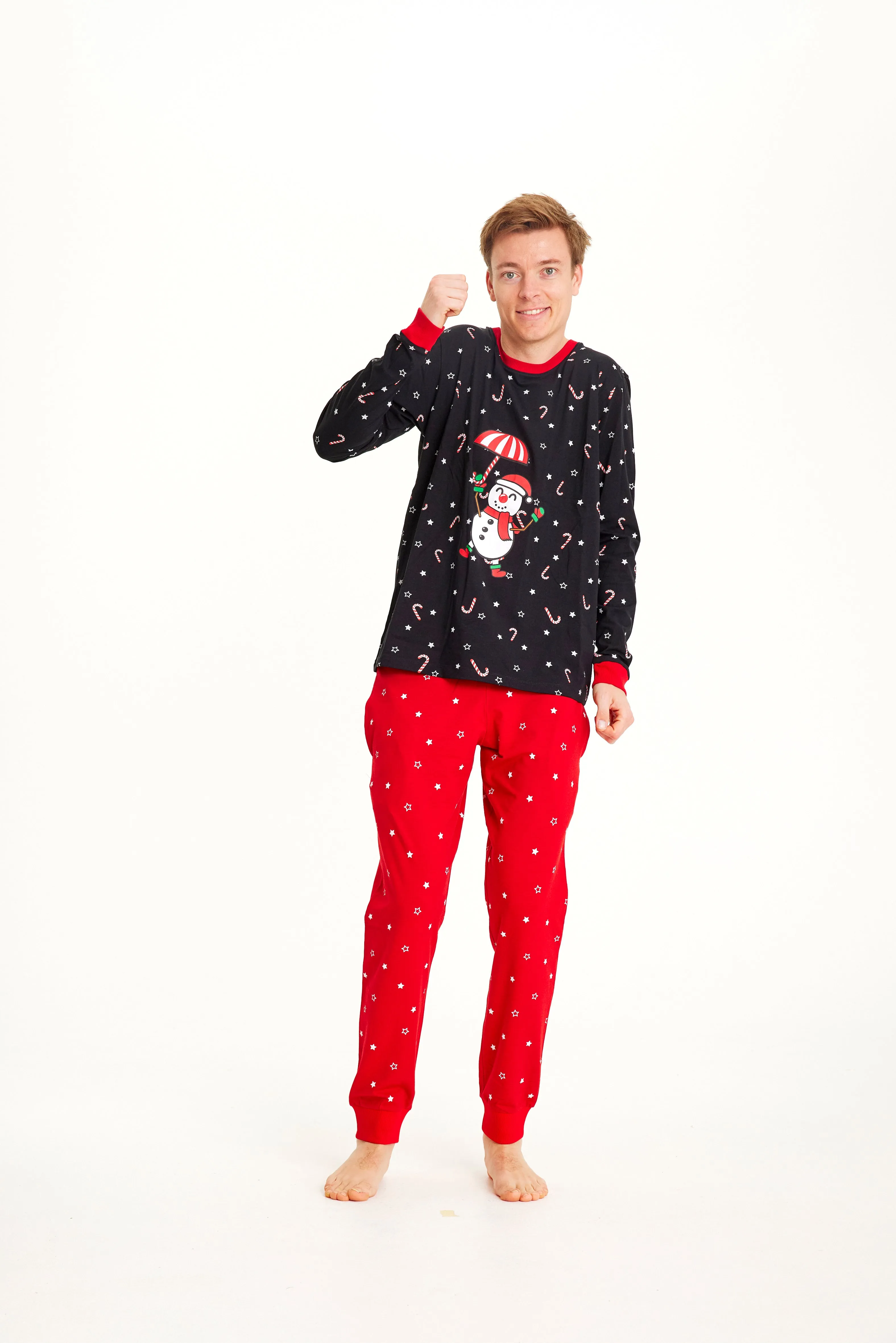 Flying Snowman Pyjamas - Herre.