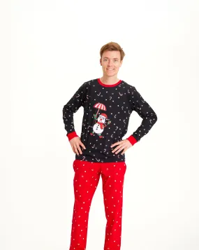 Flying Snowman Pyjamas - Herre.