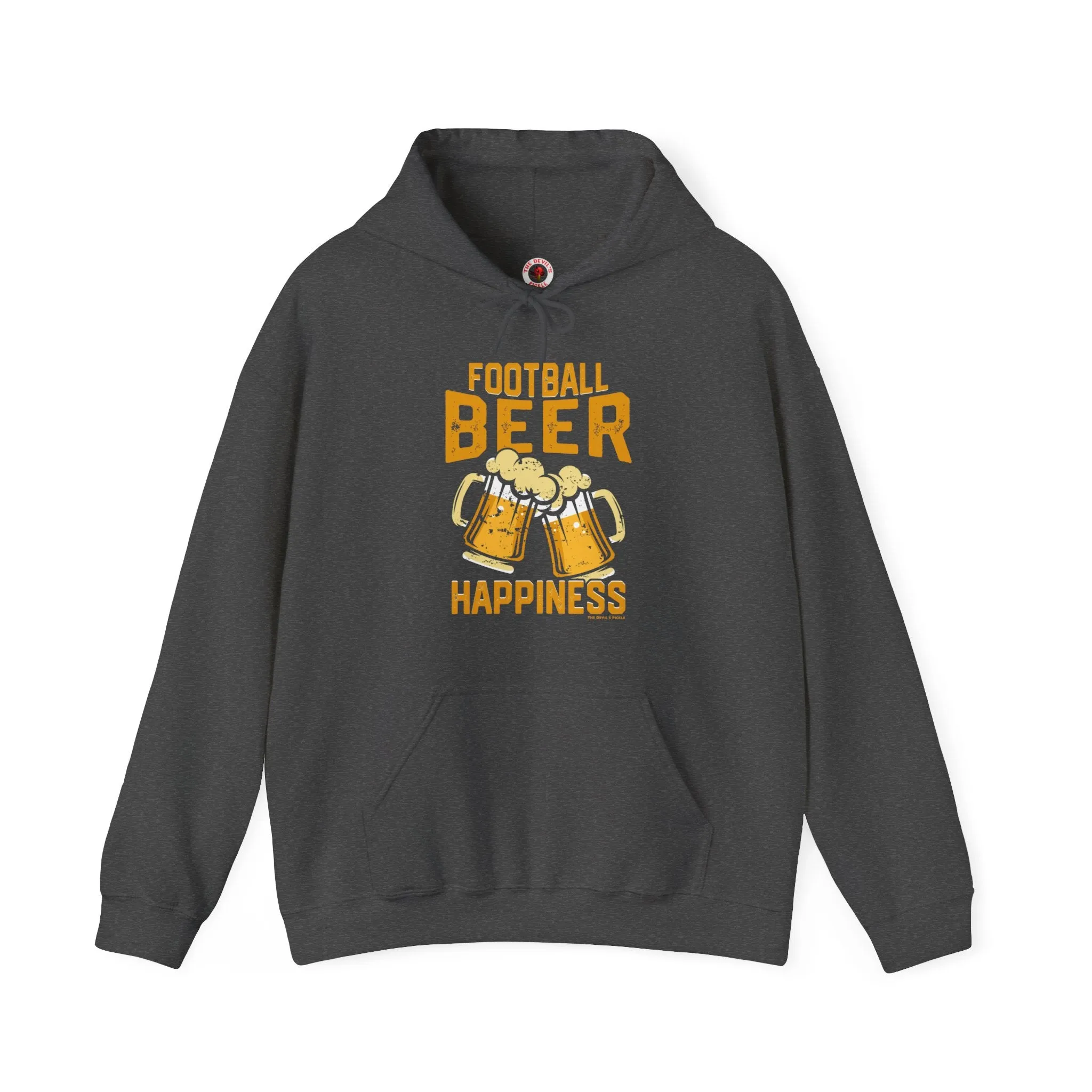 Football Beer and Happiness Hooded Sweatshirt