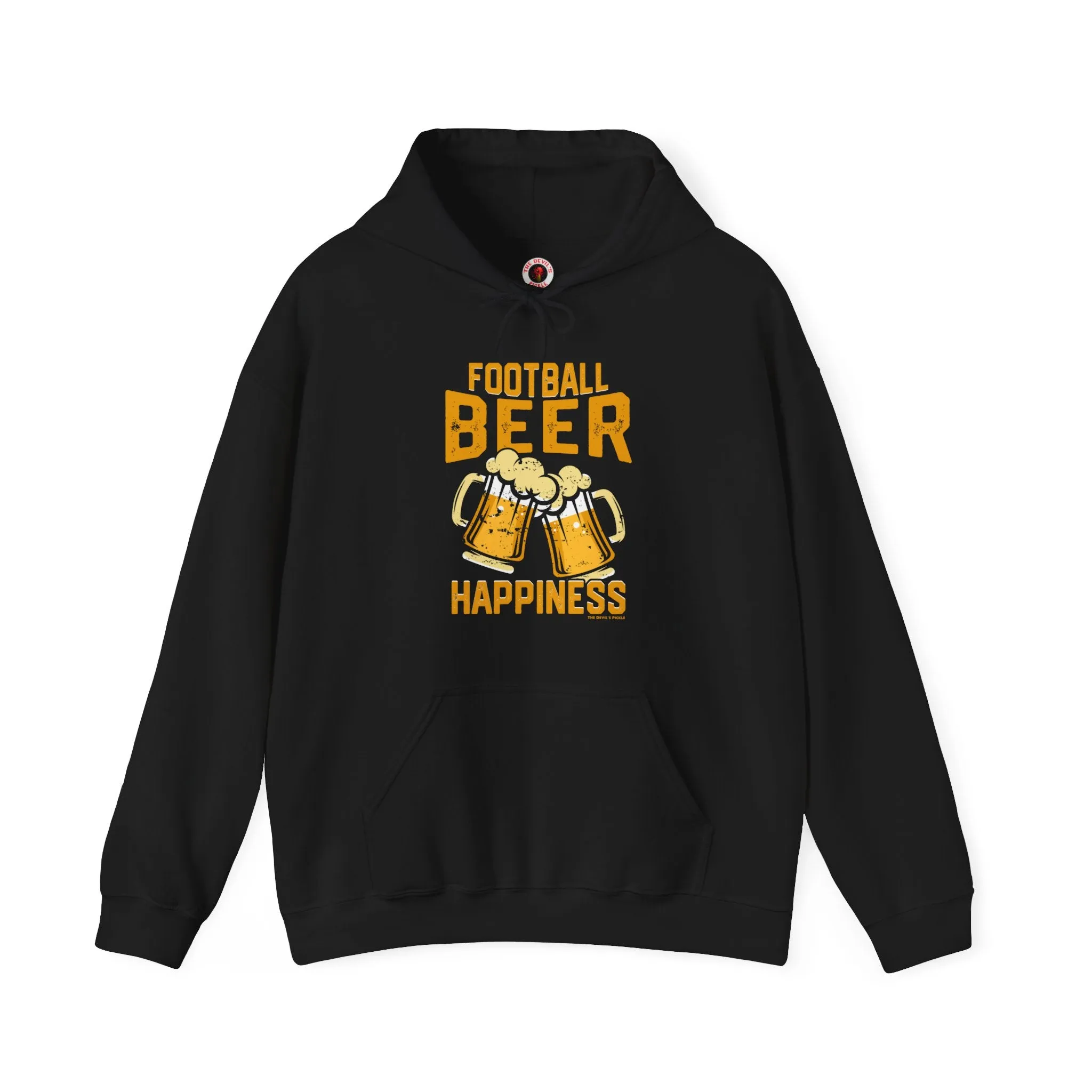 Football Beer and Happiness Hooded Sweatshirt