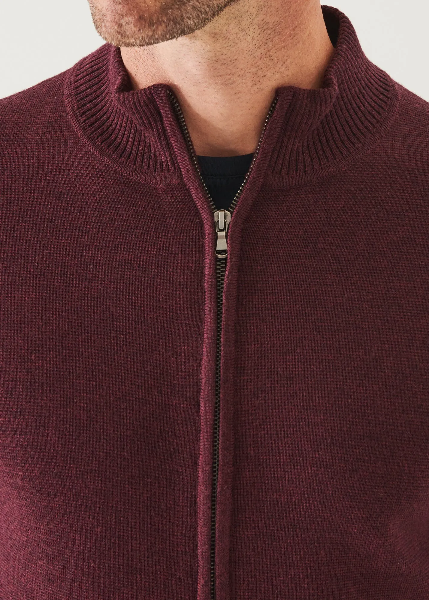 FULL-ZIP HALF MILANO CARDIGAN