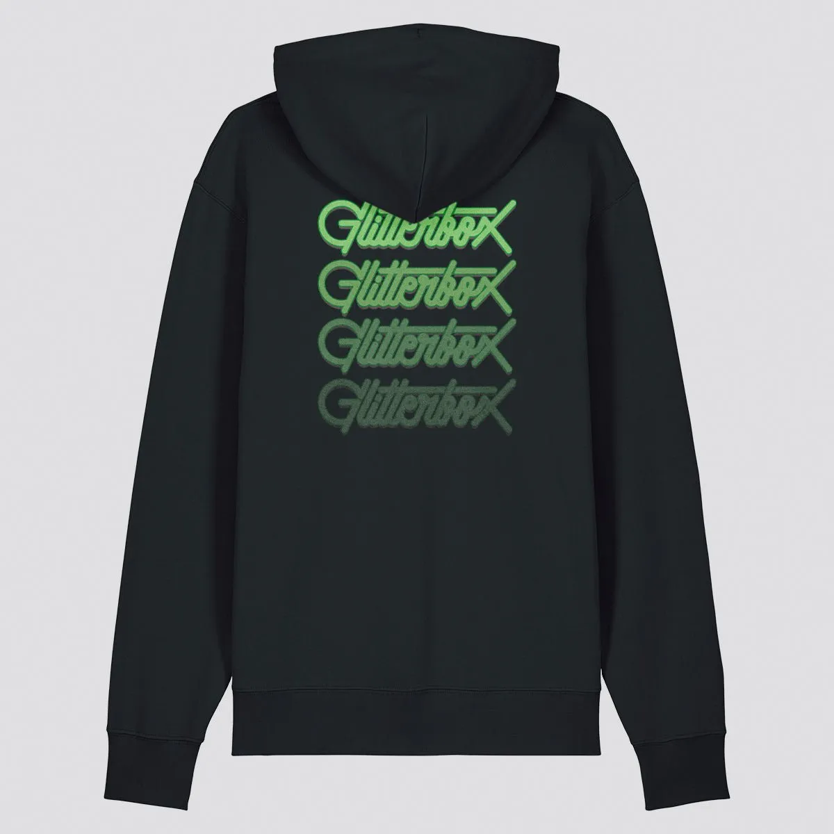 Glitterbox Green Back Fade Logo Hoodie