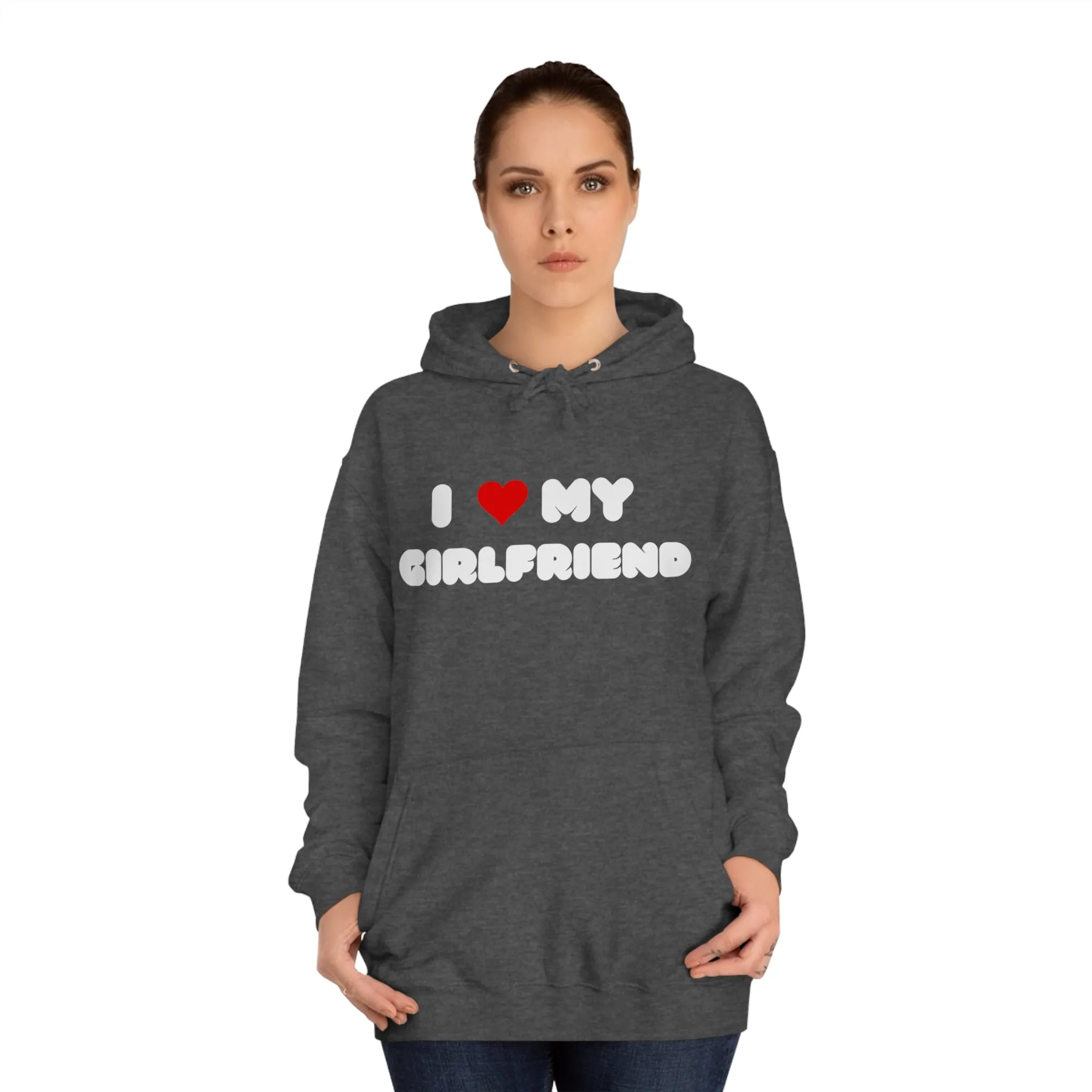 I love my girlfriend - Men's Hoodie