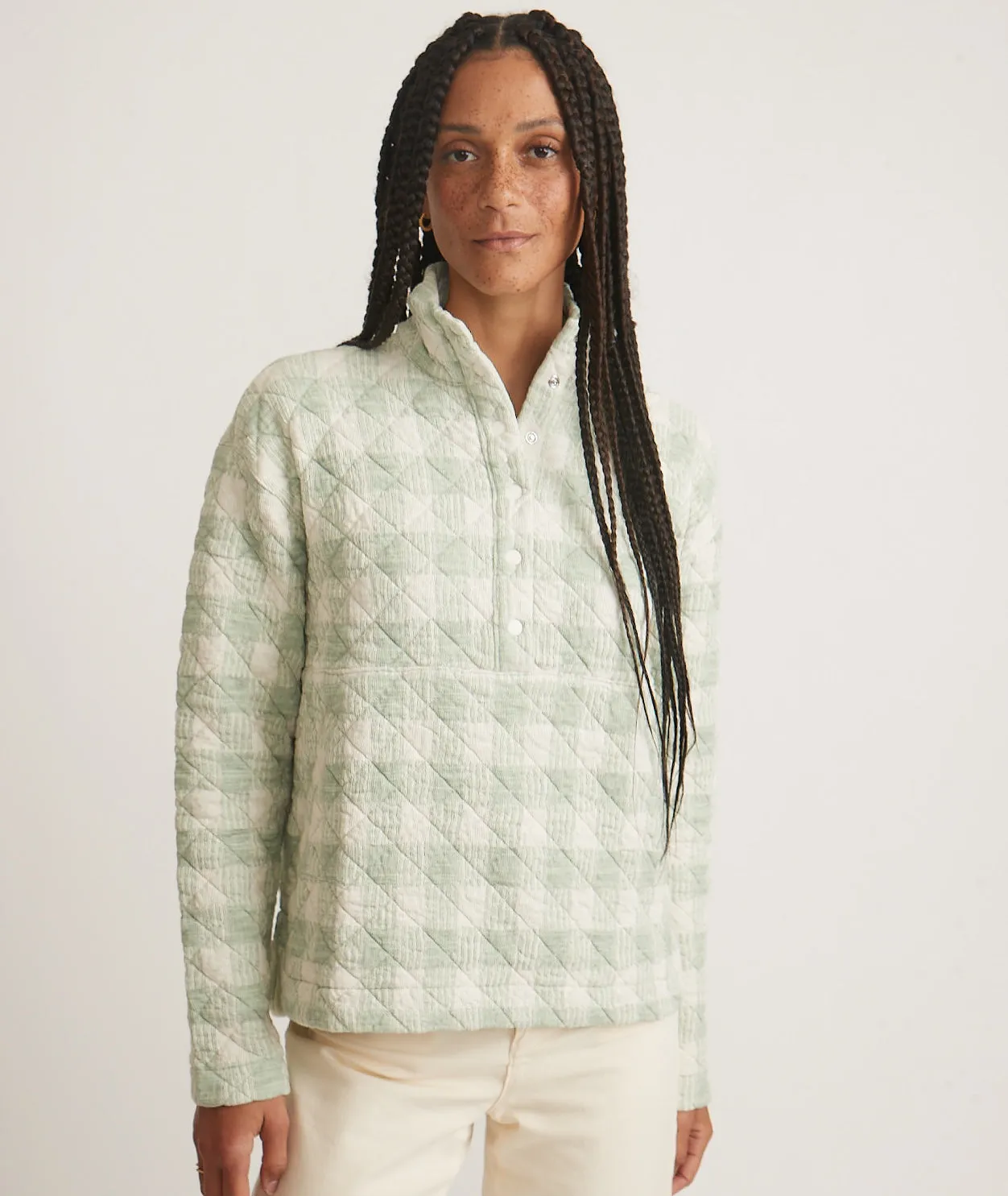 Iris Quilted Pullover