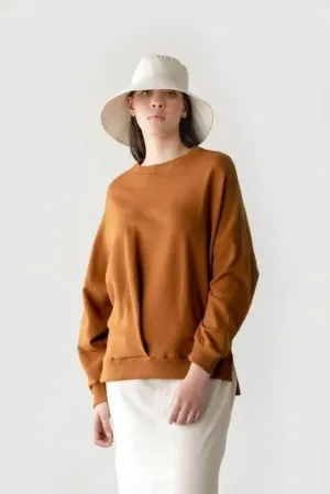 JOURNEY ORGANIC SWEATSHIRT IN COPPER