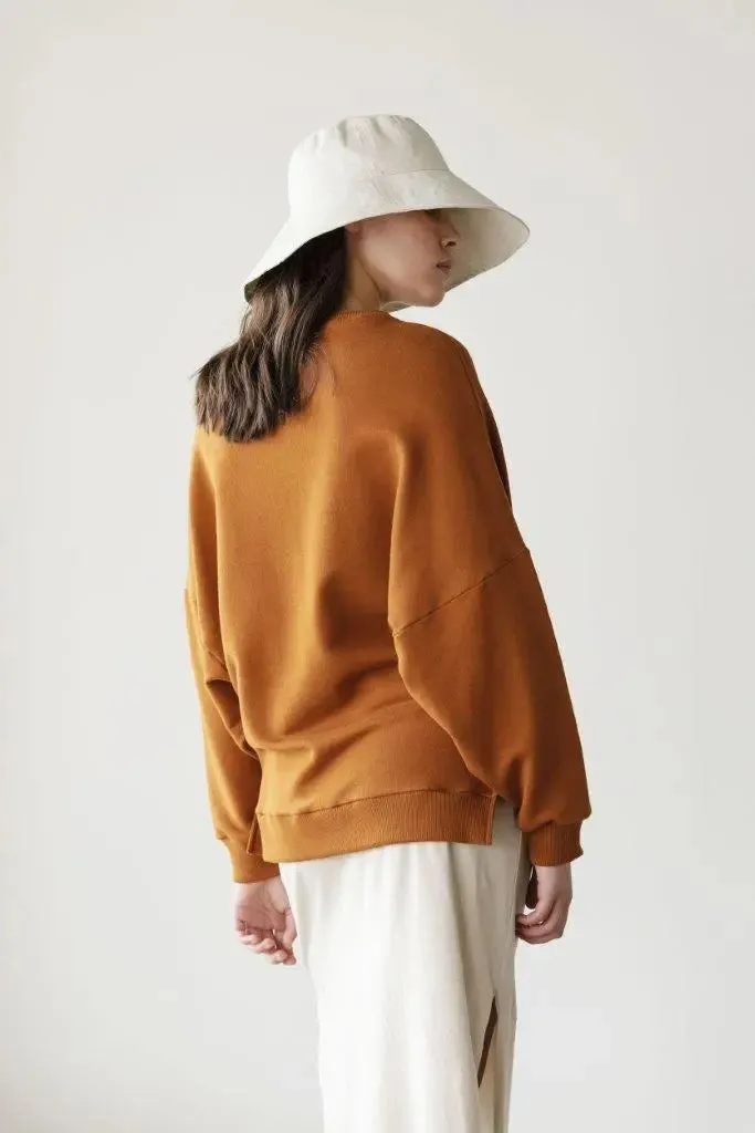 JOURNEY ORGANIC SWEATSHIRT IN COPPER