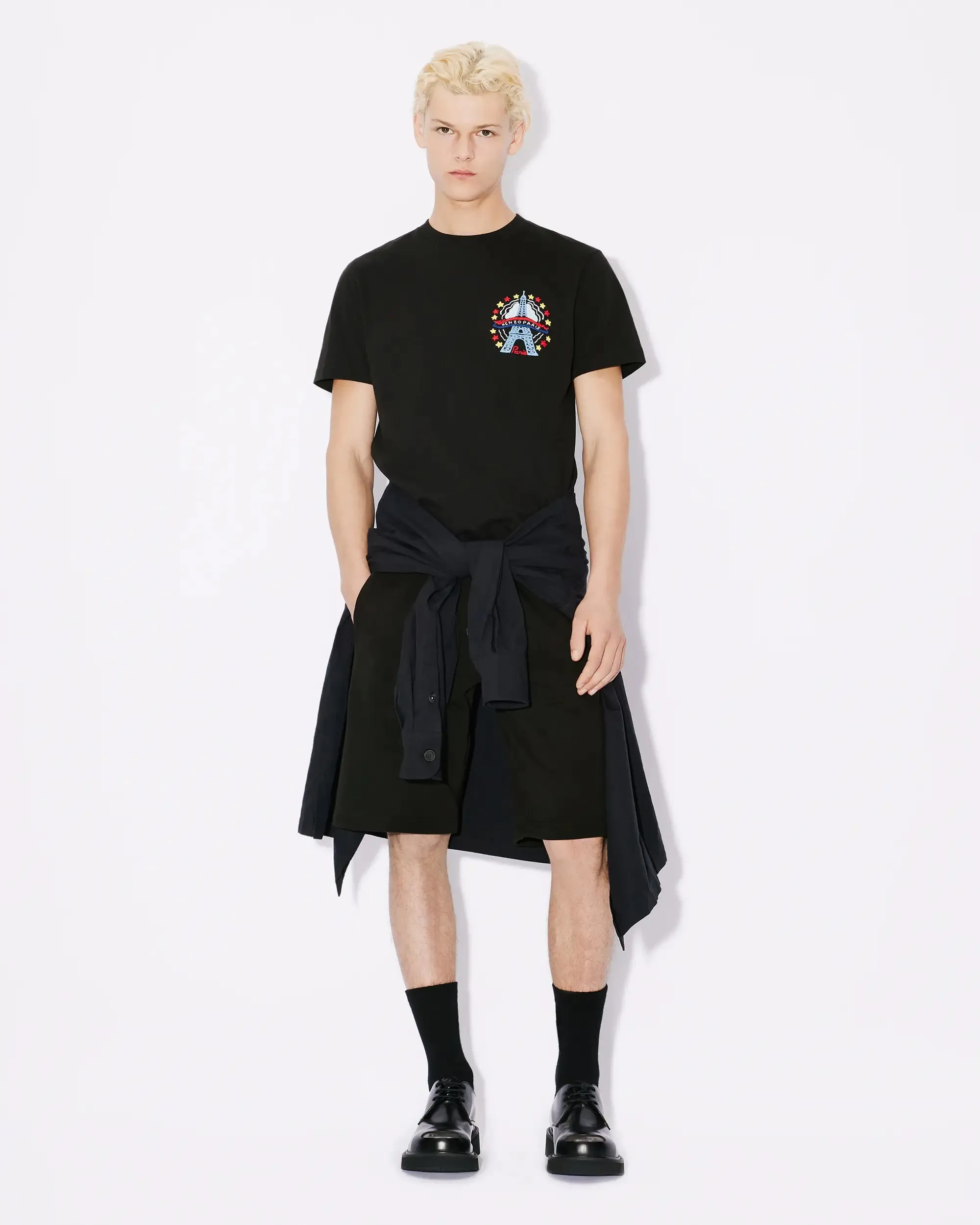 Kenzo Drawn Varsity Slim Tee - Black