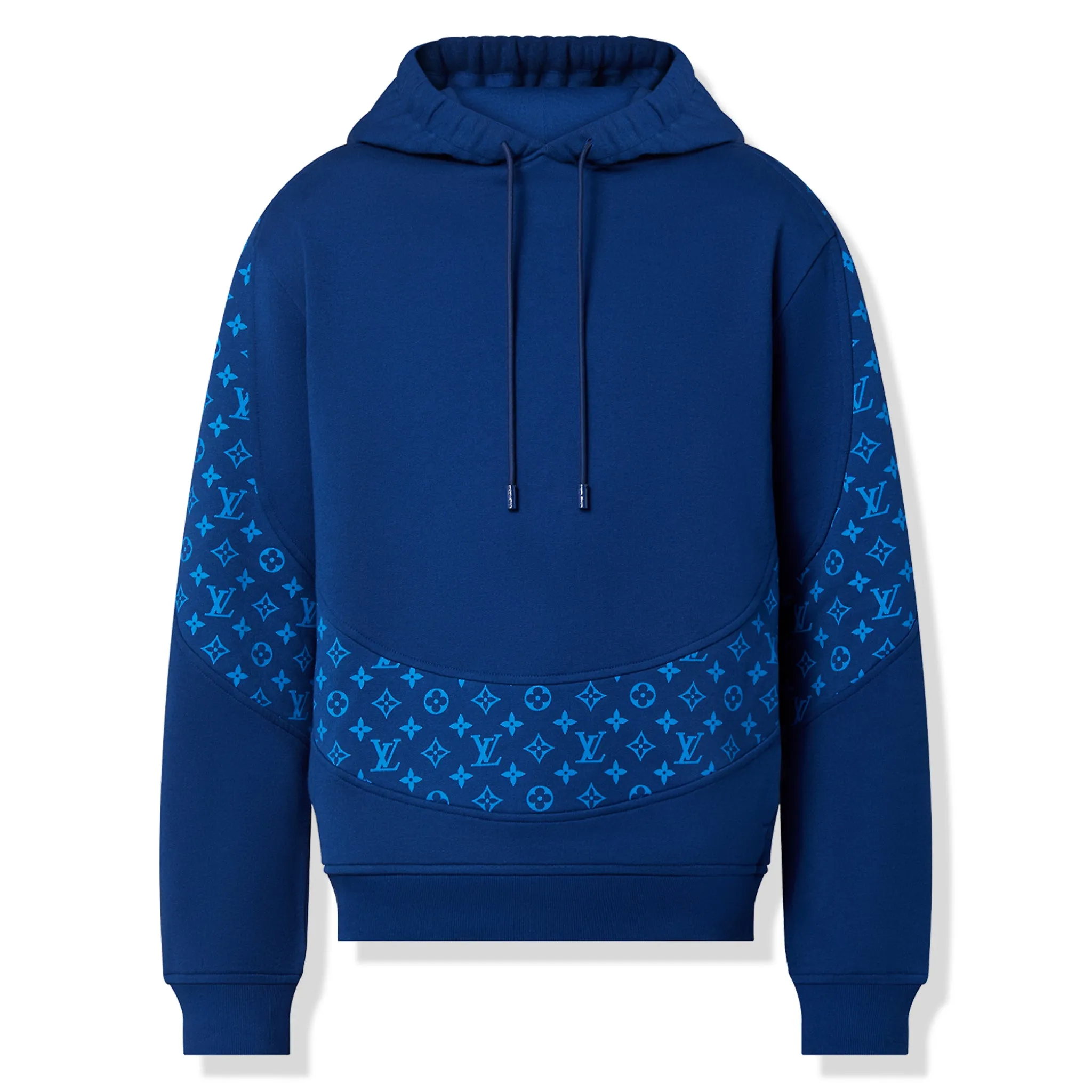 Louis Vuitton LV Monogram Circle Cut Blue Hoodie