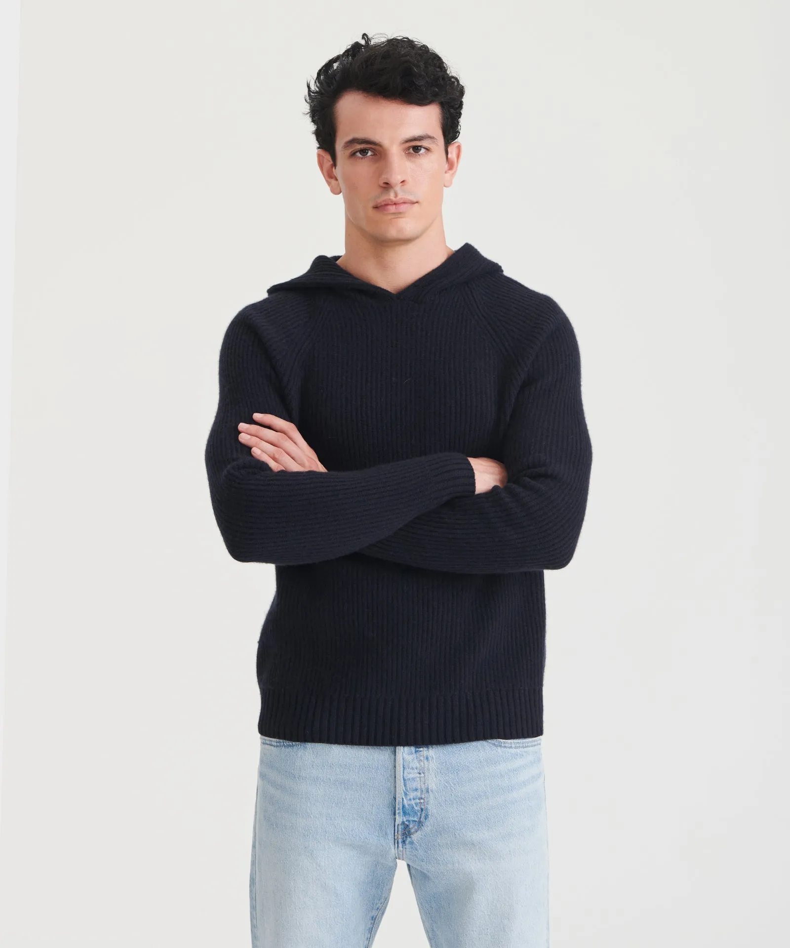 Luxe Cashmere Fisherman Hoodie