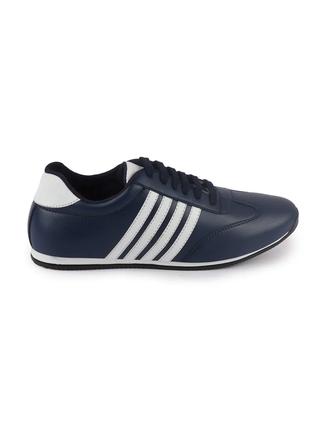 Men Blue Casual Classic Lace Up Sneakers